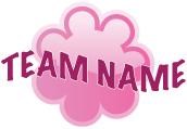 stick-on tattoos - team pack - pink flower