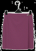 single pleat skirt - microfibre