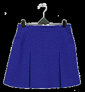 inverted pleat skirt - microfibre