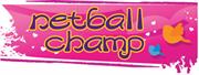 stick-on tattoo - pink netball champ