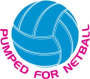 stick-on tattoo - pumped for netball