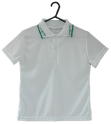 fitted polo with umpire collar