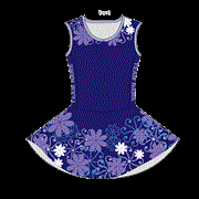Sport Netball standard bodysuit - Floribunda 2