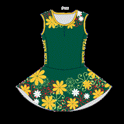 Sport Netball standard bodysuit - Floribunda 3